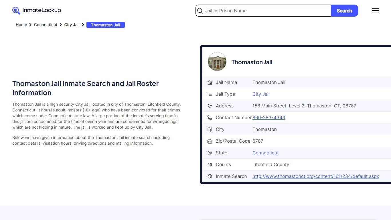 Thomaston Jail Inmate Search, Jail Roster, Bookings, Arrests - Inmate ...